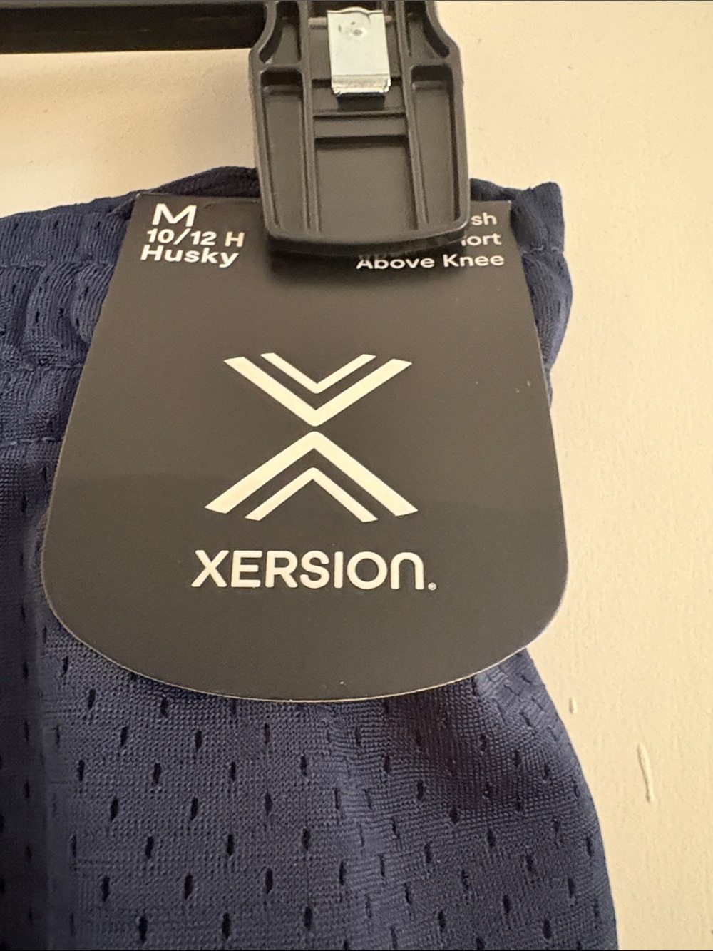 ⭐️BUNDLE TO SAVE Xersion Boy’s Navy Athletic Mesh Shorts Size M 10/12 Husky NWT - Picture 3 of 3